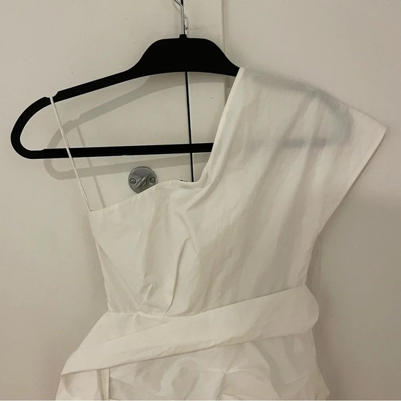 10 Crosby Derek Lam White One Shoulder Dress Size 0 - Picture 8 of 9